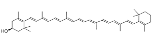 β-隐黄质分子结构式