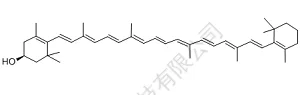 β-隐黄质分子结构式