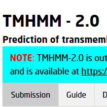 TMHMM Server v. 2.0