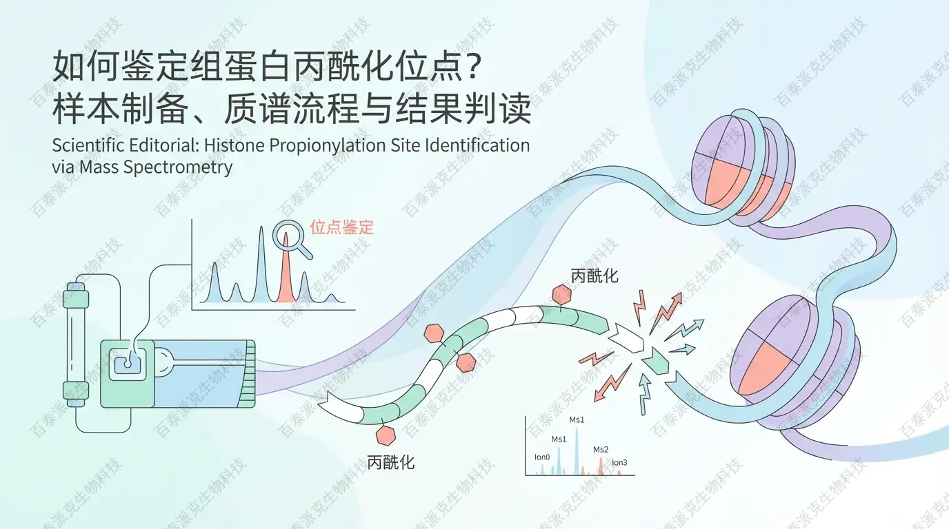 封面：组蛋白丙酰化位点鉴定概念图