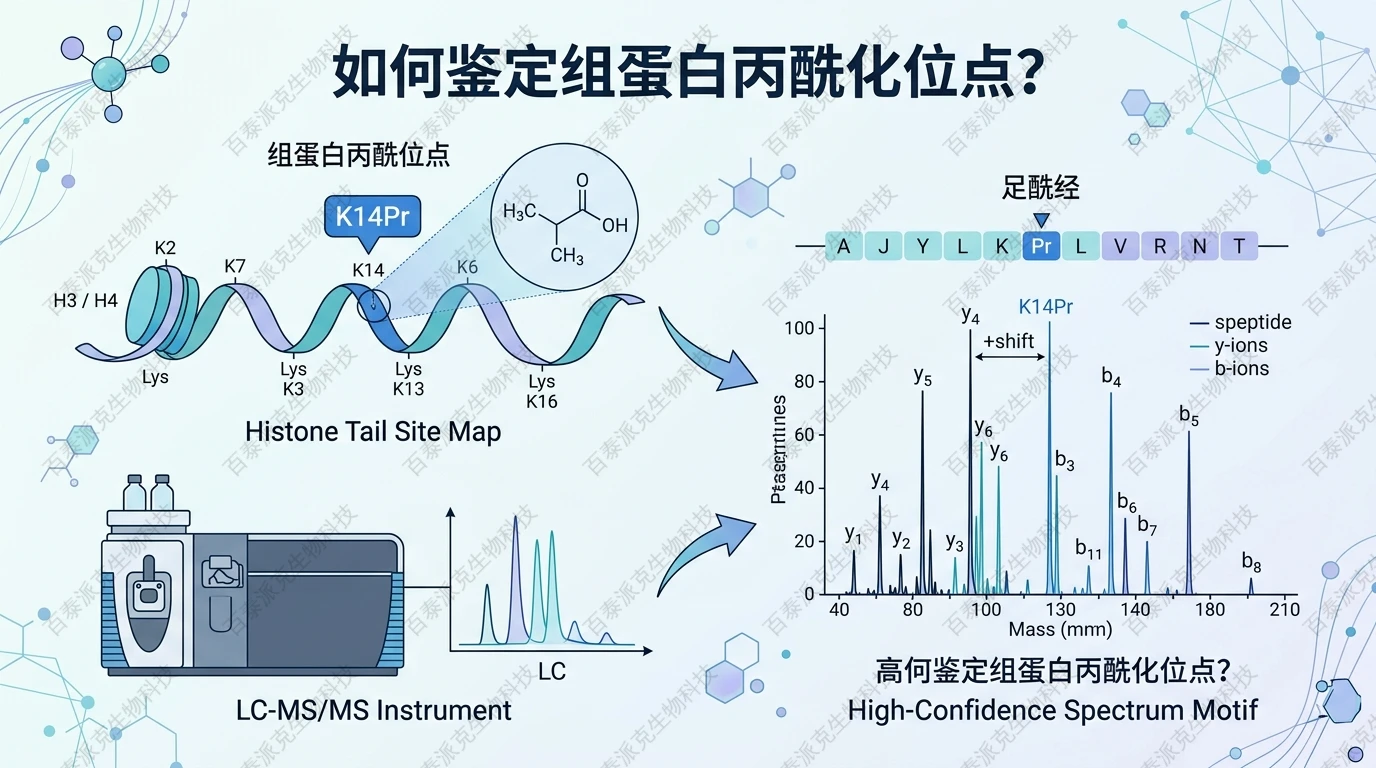 封面：组蛋白丙酰化位点鉴定概念图