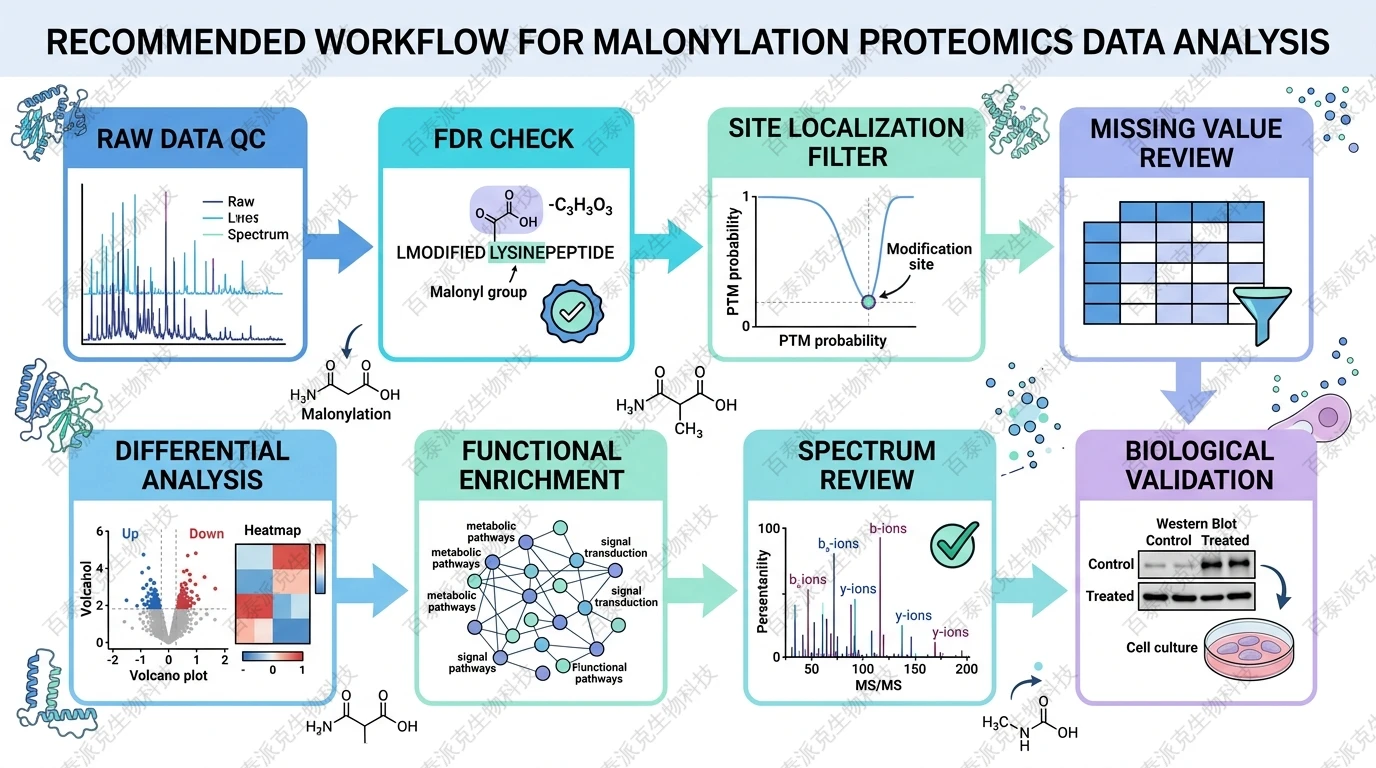 Workflow for malonylation proteomics data analysis with English labels
