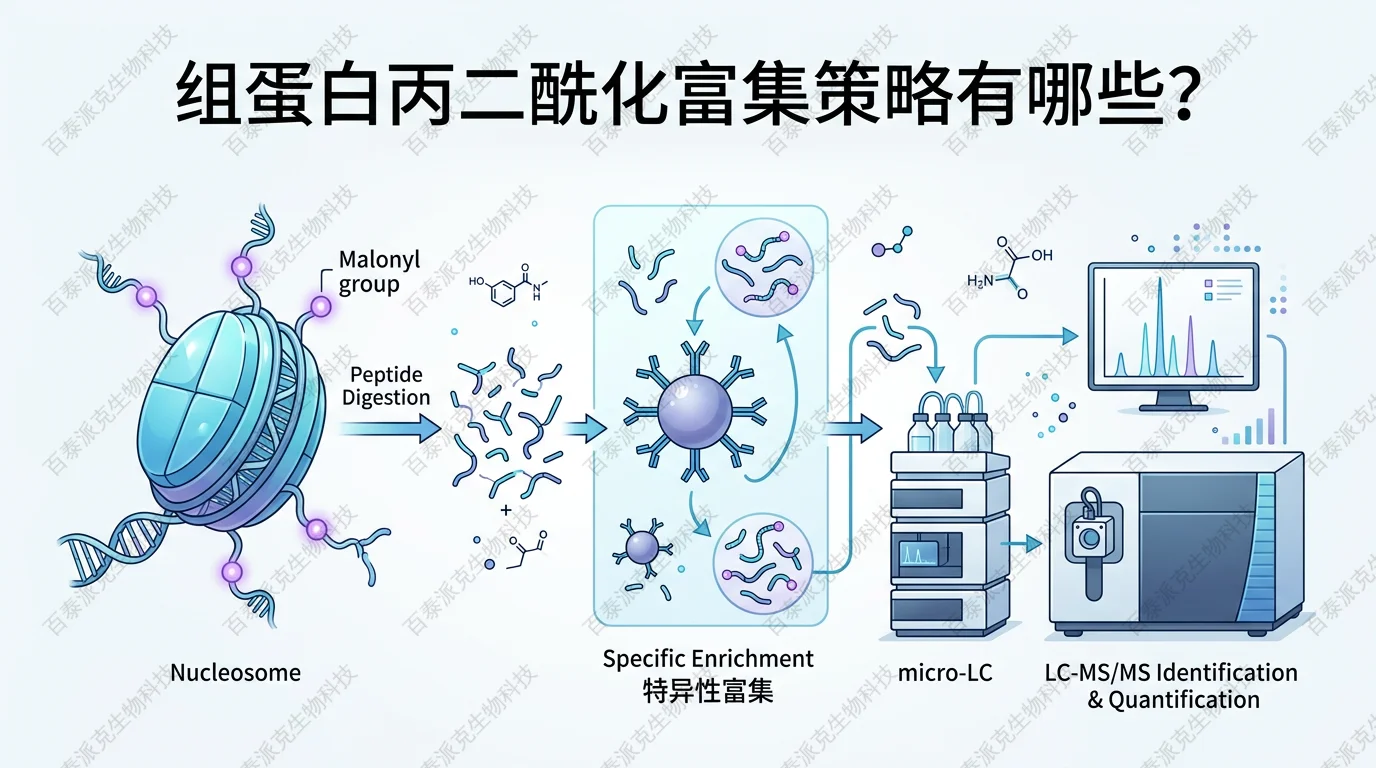 封面：组蛋白丙二酰化富集策略概念图
