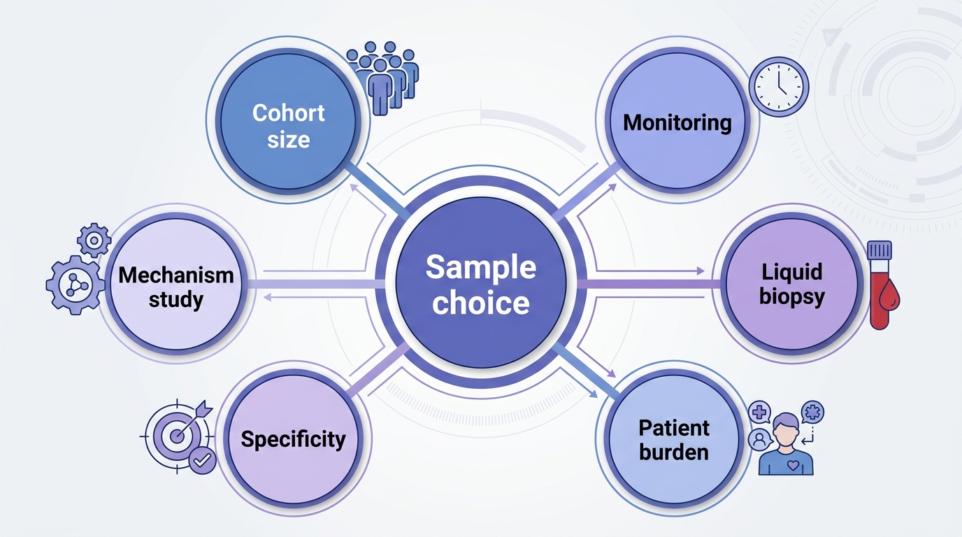 Framework for choosing tissue-related or plasma exosome proteomics by study goal with English labels