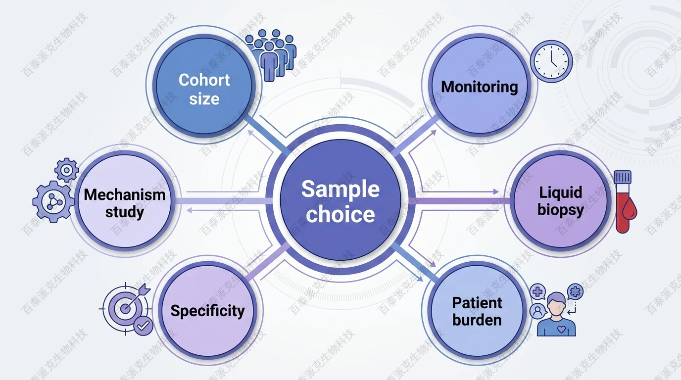 Framework for choosing tissue-related or plasma exosome proteomics by study goal with English labels