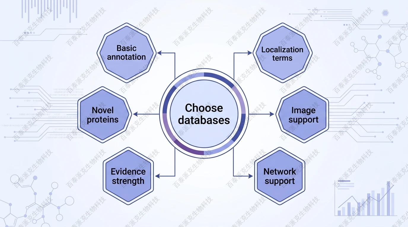 Framework for choosing database combinations for Golgi protein annotation with English labels