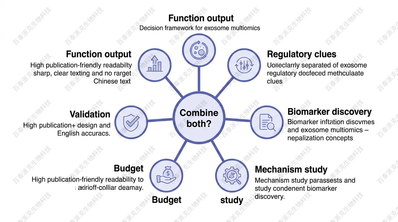 Framework for deciding whether to combine exosome proteomics and transcriptomics with English labels