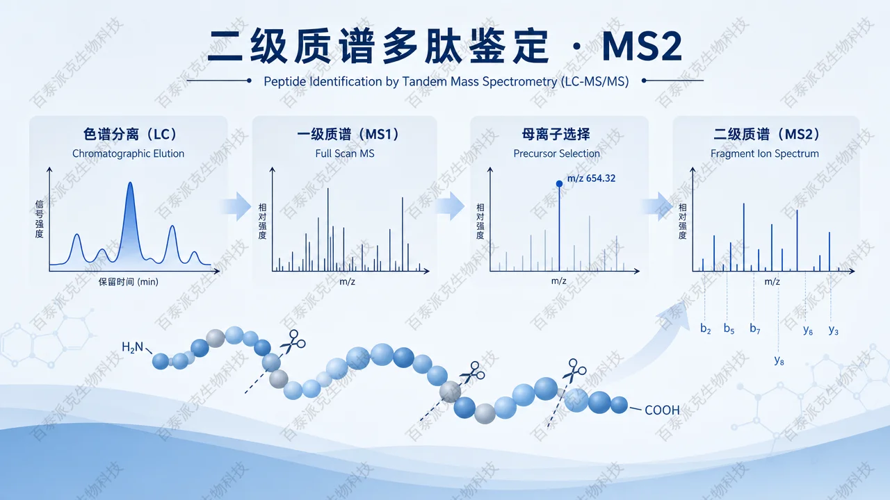 封面：二级质谱与多肽鉴定