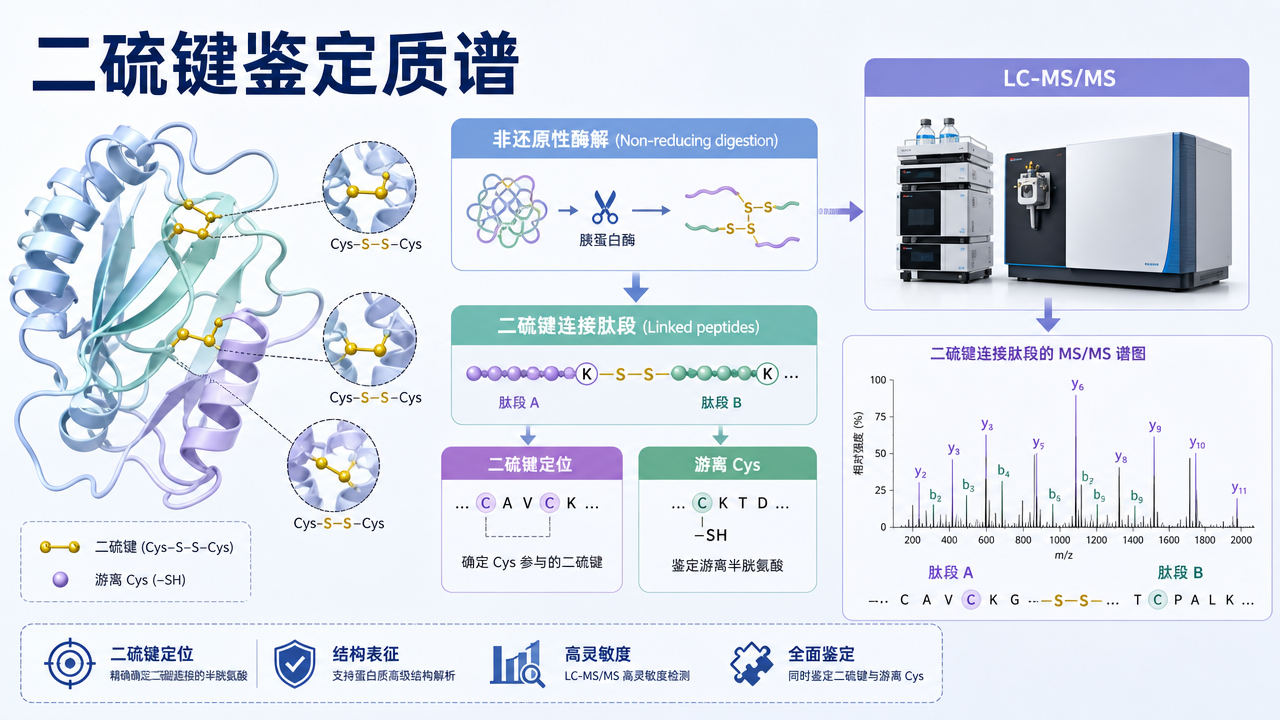 封面:二硫键鉴定质谱与二硫键定位分析 封面:二硫键鉴定质谱与二硫键定位分析
