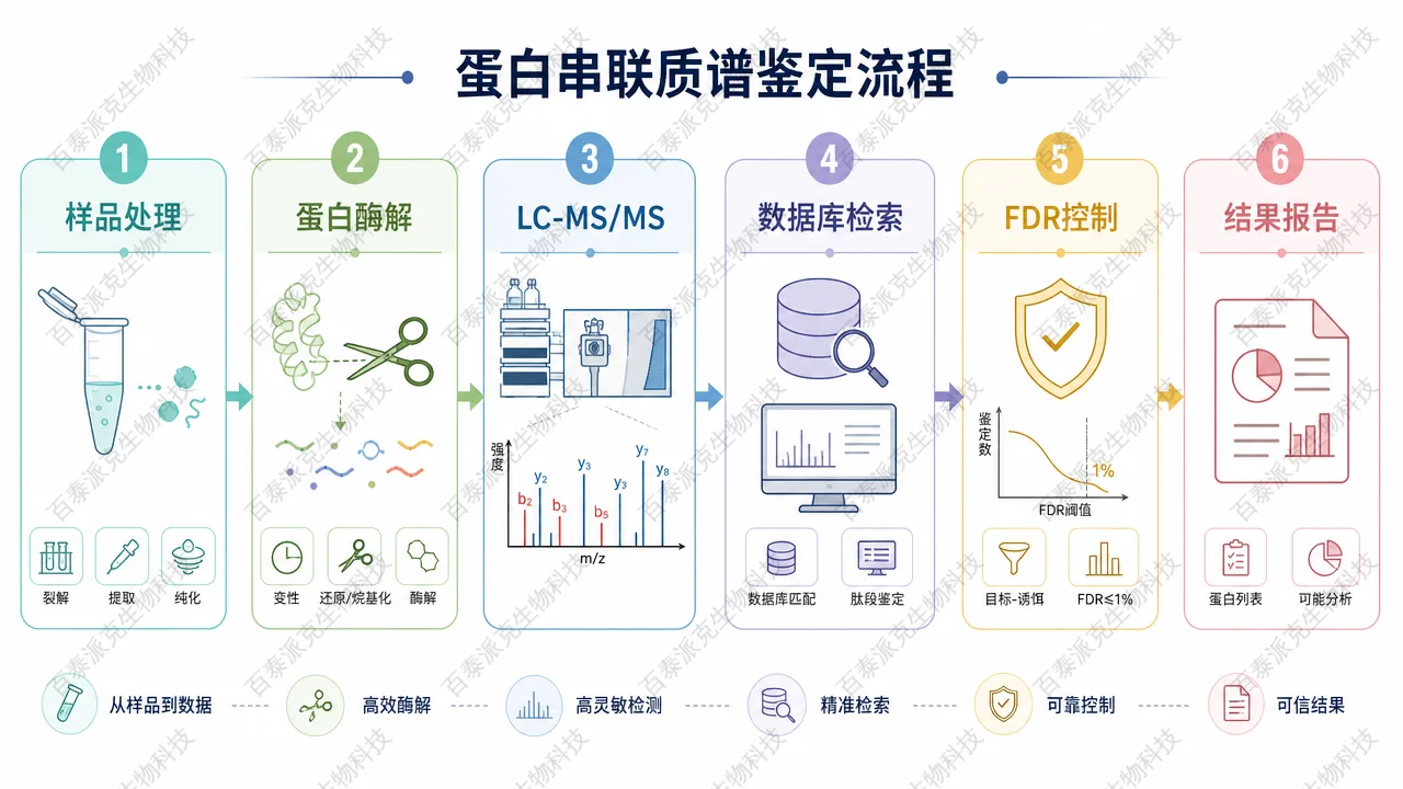 蛋白质串联质谱鉴定从样品处理到结果报告的流程