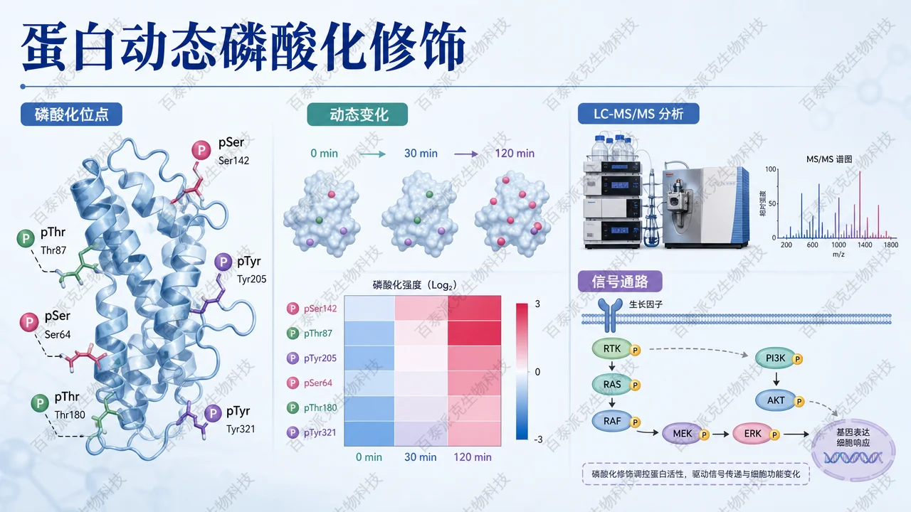 封面：蛋白动态磷酸化修饰分析