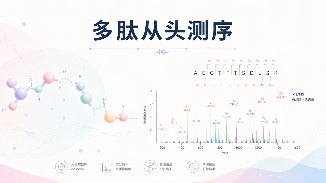 封面：多肽从头测序概述