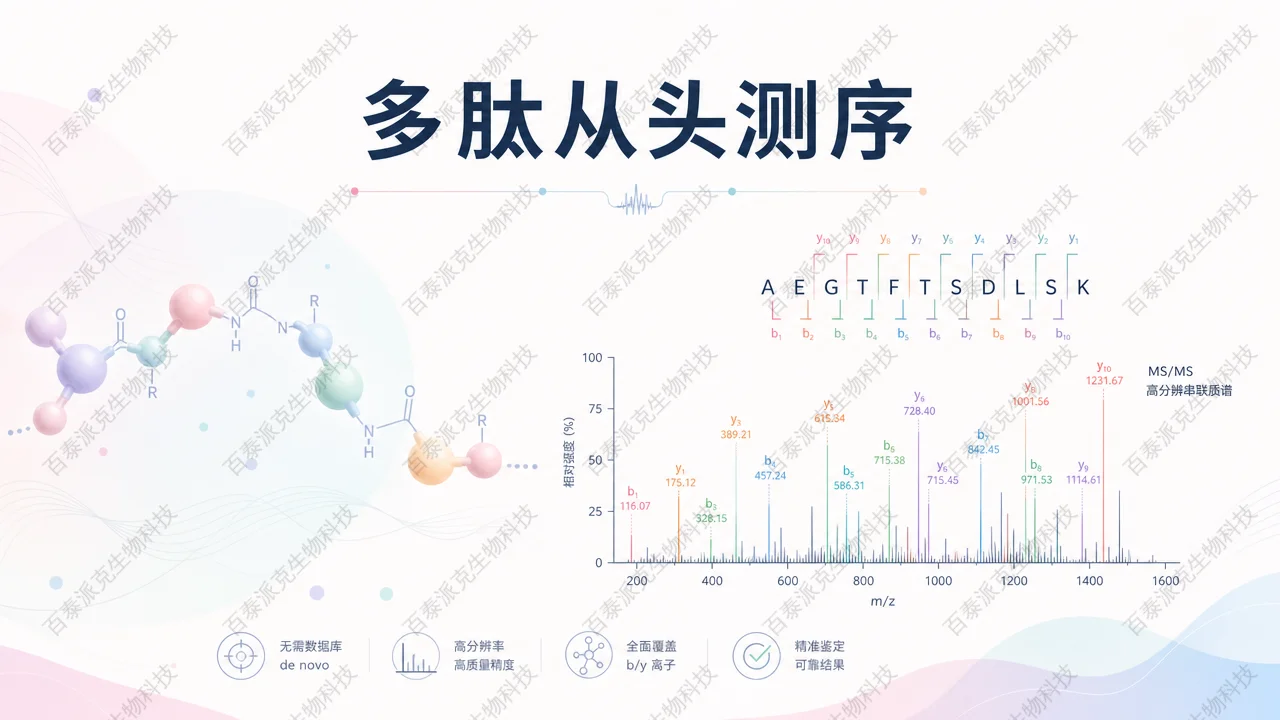 封面：多肽从头测序概述