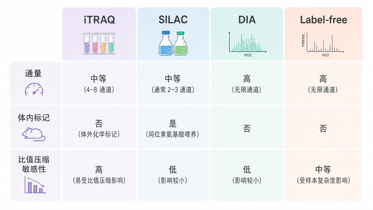 按并行条件数与活体标记可行性选择定量策略
