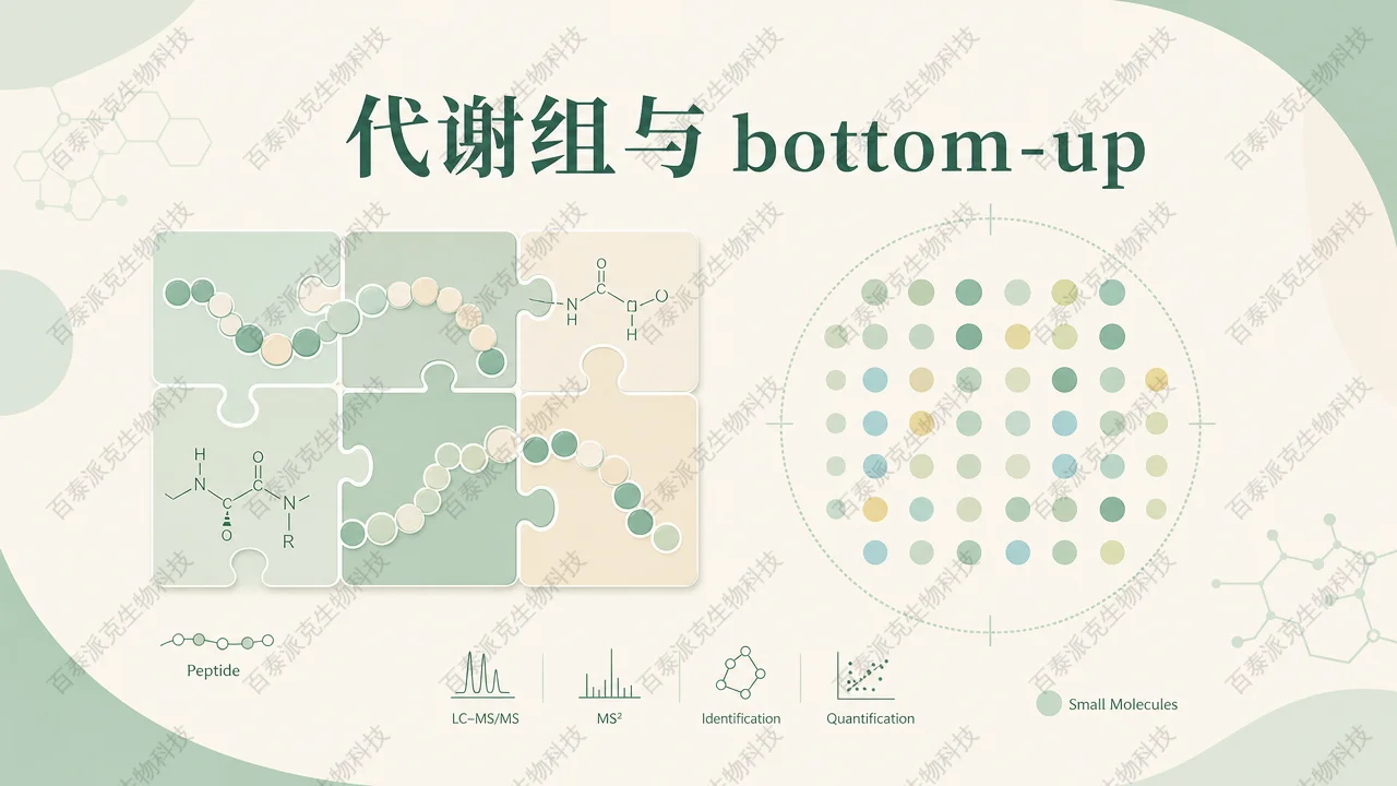 封面：蛋白肽段链路对比代谢小分子直接表征