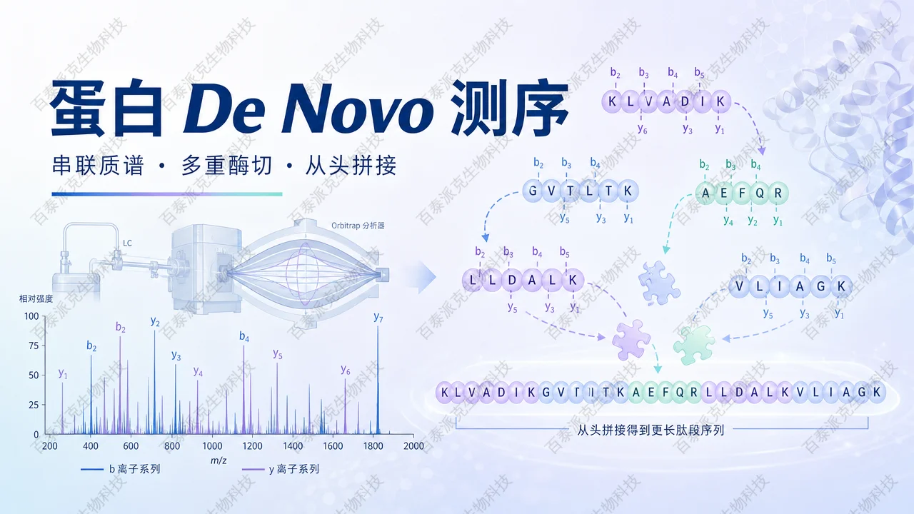 封面：蛋白 De Novo 测序与串联质谱