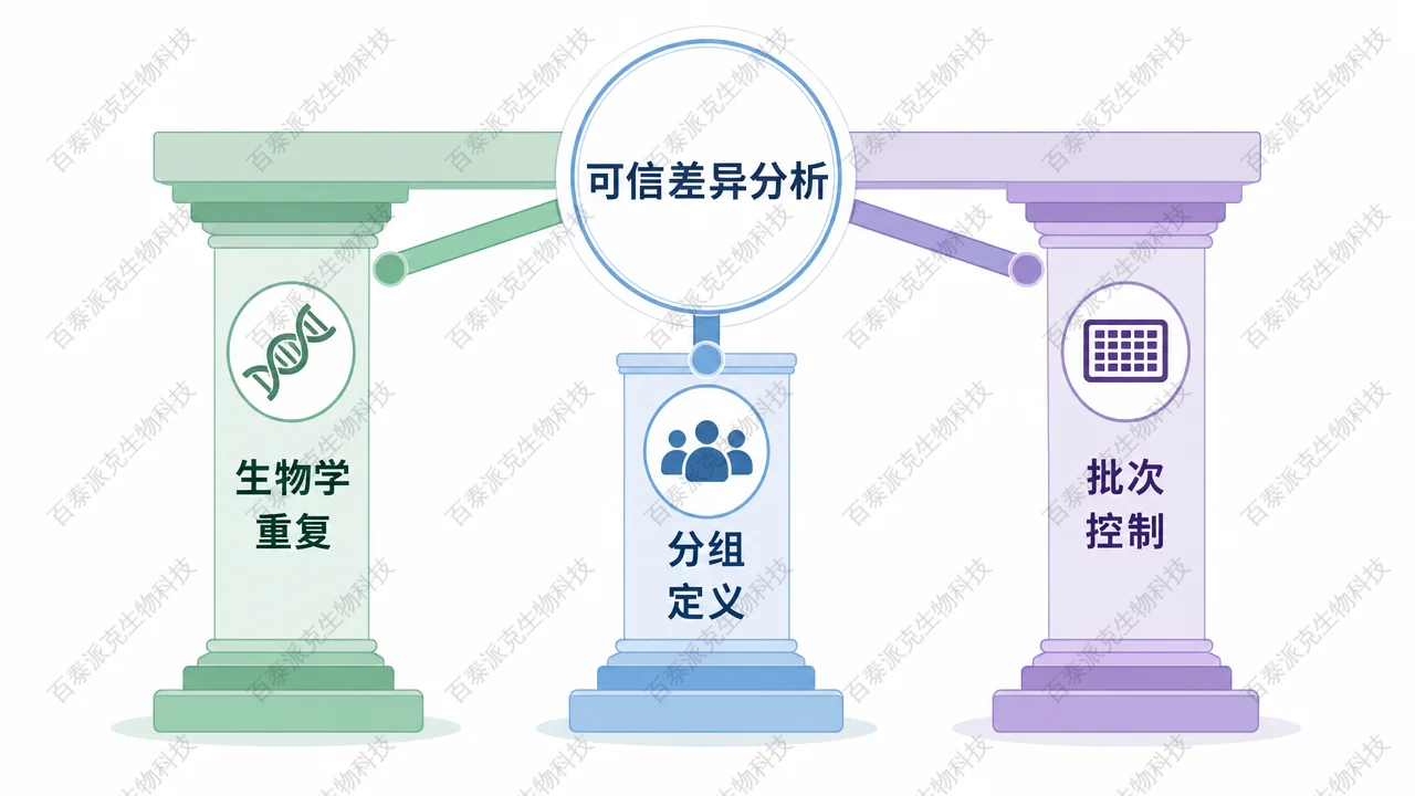 实验设计中的分组、重复与批次因素示意