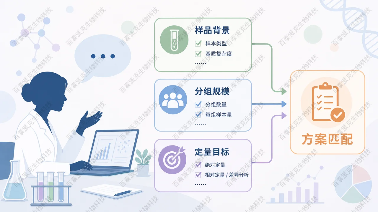 科研服务环节中实验沟通与方案匹配的示意