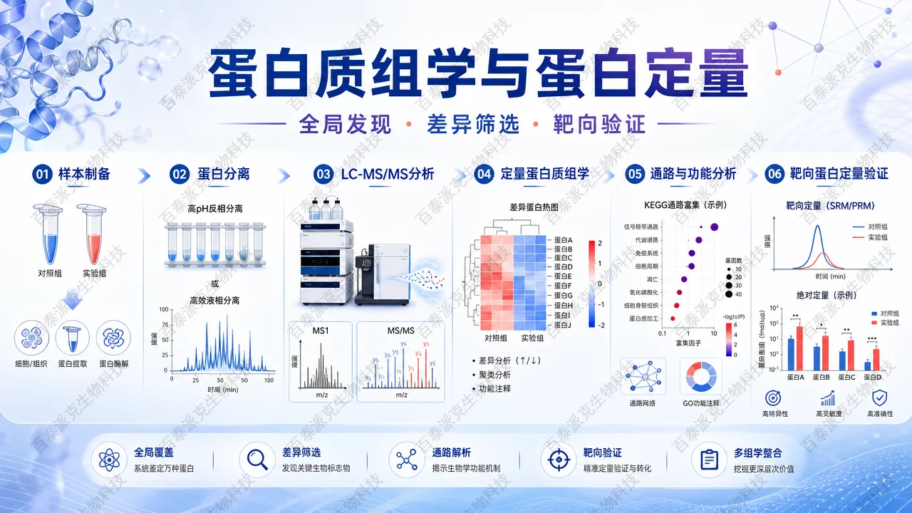 封面：蛋白质组学研究技术与蛋白定量关系