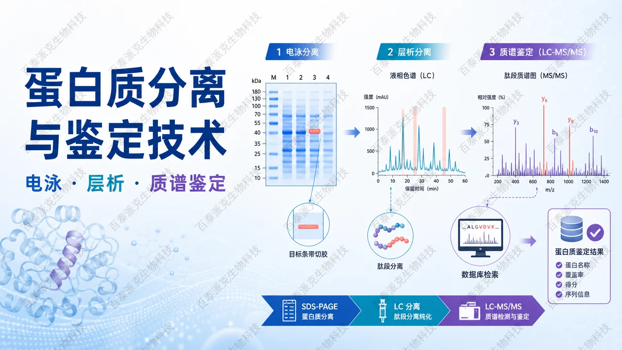 封面：蛋白质分离与鉴定技术流程