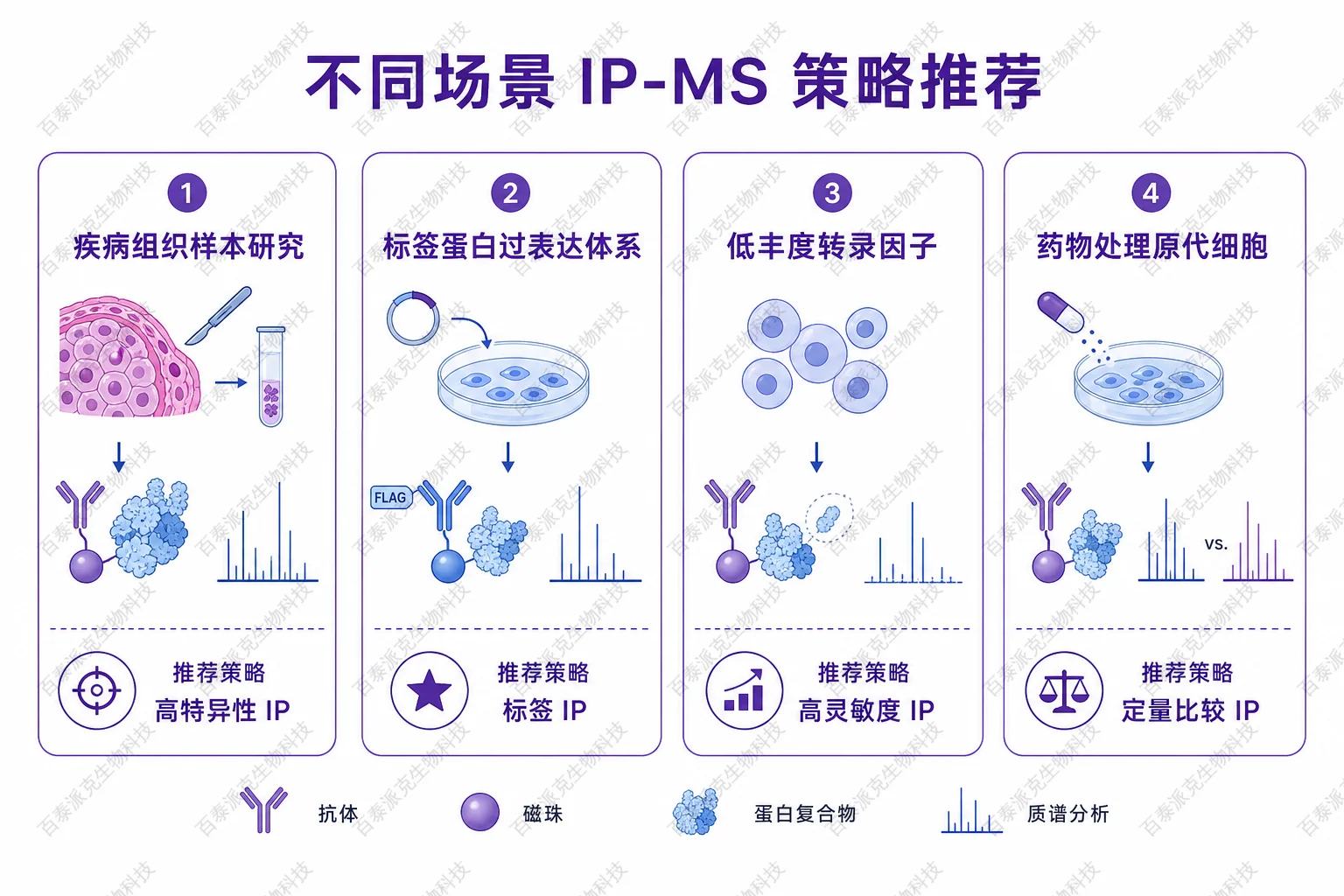 不同场景 IP-MS 策略推荐示意图